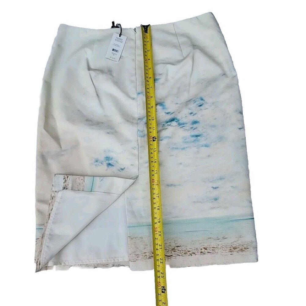Lord & Taylor $110 RTL Palm Beach Graphic Print Lined Pencil Skirt Sz 8P NWT - Picture 6 of 8